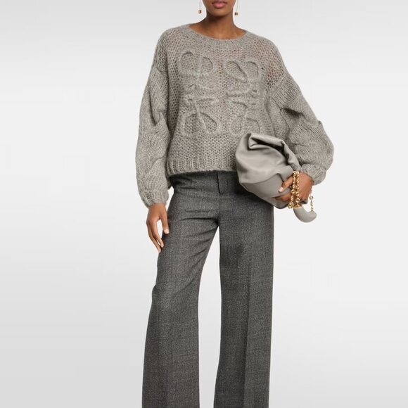 Loewe Anagram open-knit mohair-blend sweater - Picture 1 of 11